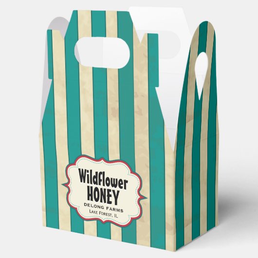 Stripes Wildflower Honing Product Boxes Bedankdoosjes (Geopend)