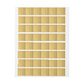 Stripes Yellow Adreslabel Wikkel (Vel)