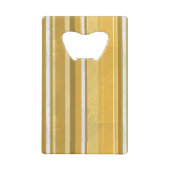 Stripes Yellow Creditkaart Flessenopener (Achterkant)
