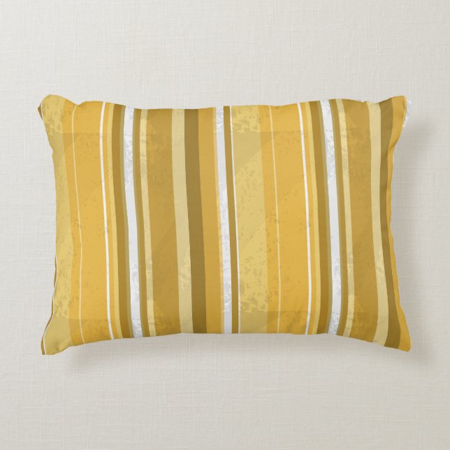 Stripes Yellow Decoratief Kussen (Voorkant)