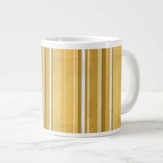 Stripes Yellow Grote Koffiekop (Voorkant rechts)
