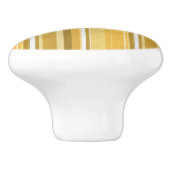 Stripes Yellow Keramische Knop (Zijkant)