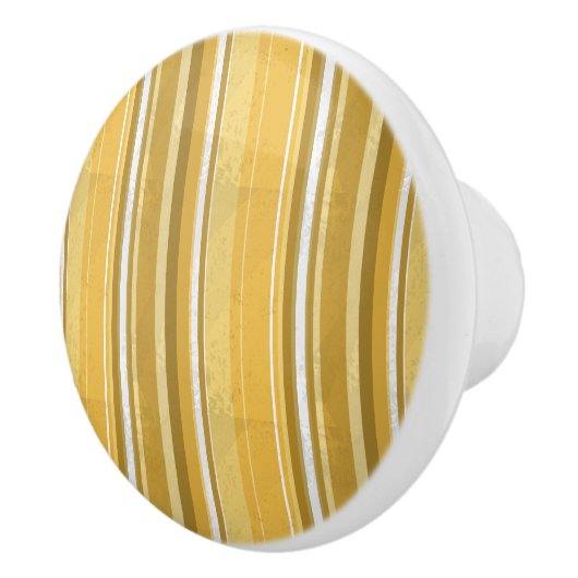 Stripes Yellow Keramische Knop (Rechts)
