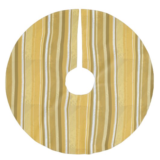 Stripes Yellow Kerstboom Rok (Voorkant)