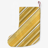 Stripes Yellow Kleine Kerstsok (Achterkant)