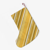 Stripes Yellow Kleine Kerstsok (Achterkant (Hangend))