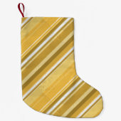 Stripes Yellow Kleine Kerstsok (Voorkant)