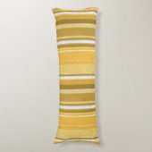 Stripes Yellow Lichaamskussen (Voorkant Verticaal)