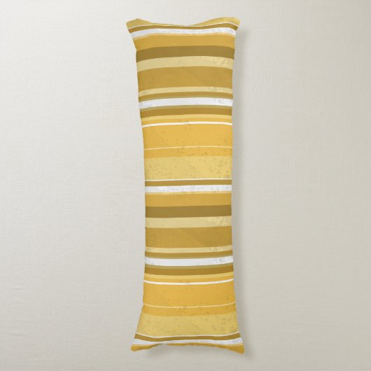 Stripes Yellow Lichaamskussen (Voorkant Verticaal)