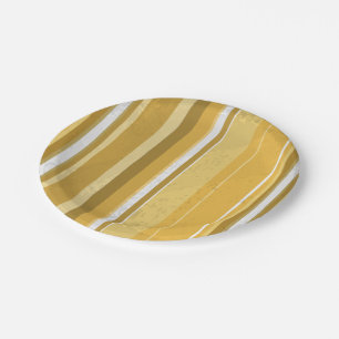 Stripes Yellow Papieren Bordje