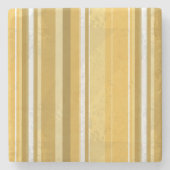 Stripes Yellow Stenen Onderzetter (Voorkant)
