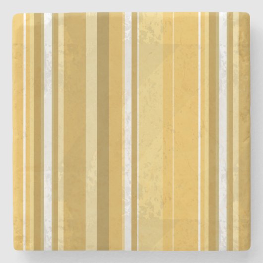 Stripes Yellow Stenen Onderzetter (Voorkant)