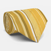 Stripes Yellow Stropdas (Opgerold)