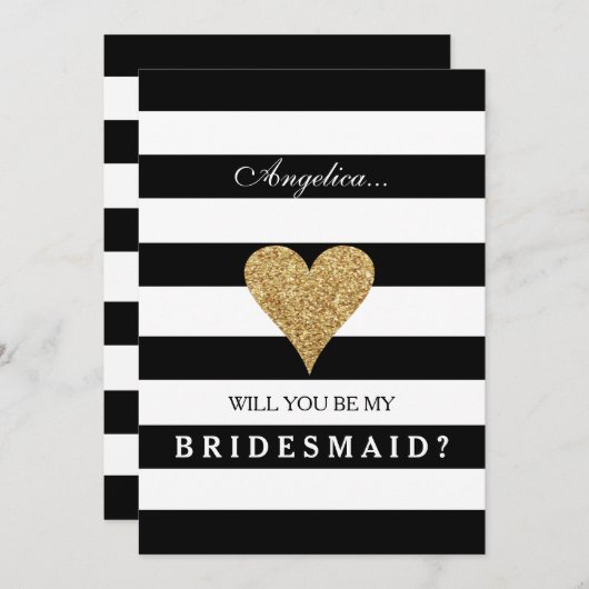 Stripes zal mijn uitnodiging zijn. (Voorkant / Achterkant)