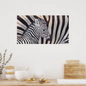 Stripes Zebra, Baby en poster van mama, alle groot (Keuken)