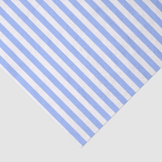 Stripes zelfs licht blauw en wit. tissuepapier (Detail)