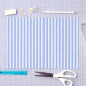 Stripes zelfs licht blauw en wit. tissuepapier (Craft)