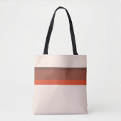Stripes zijn van nature roze, roodbruin tote bag (Voorkant)