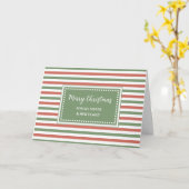 Stripes zus & familie Vrolijk kerstfeest Kaart (Gele Bloem)