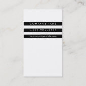 Stripes/zwart/wit Visitekaartje (Achterkant)