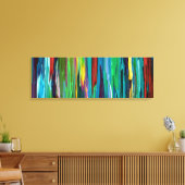 Stripesa ~ Ingepakt Canvas Abstract Cool Modern Ar Afdruk (Insitu (Woonkamer))