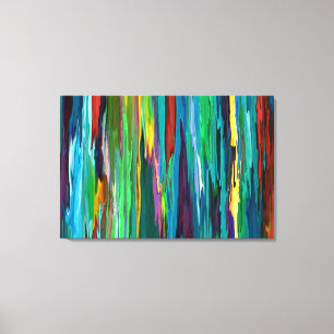Stripesa - Verwaterd Canvas 36x24 Afdruk