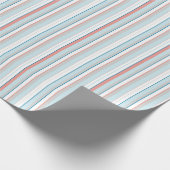 Stripescoördinaat voor Ellie en de Bluebird Cadeaupapier (Hoek)