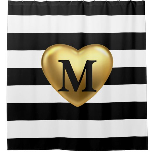 Stripespatroon Douchegordijn (Voorkant)