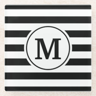 Stripespatroon Glazen Onderzetter