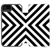 Stripespatroon Incipio iPhone Portemonnee Hoesje (Agenda Open)