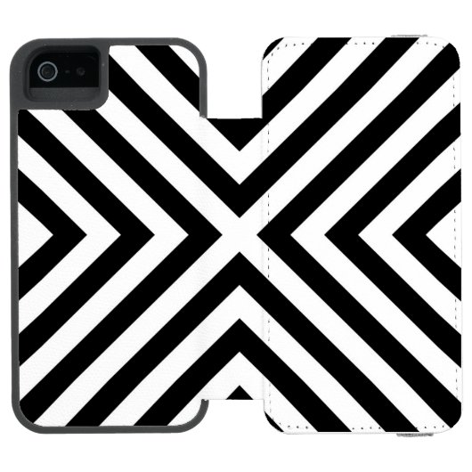 Stripespatroon Incipio iPhone Portemonnee Hoesje (Agenda Open)