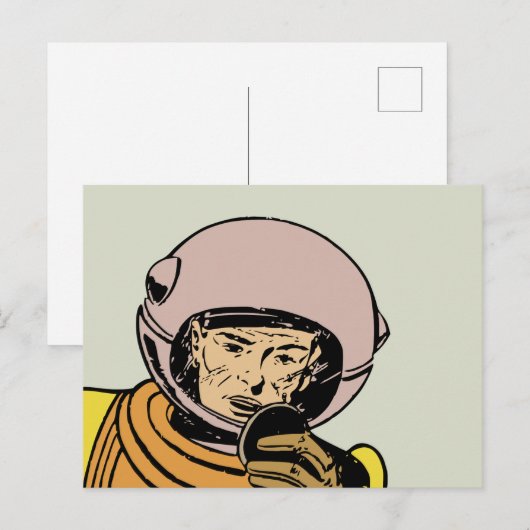  stripesstronaut Hero Briefkaart (Voorkant / Achterkant)