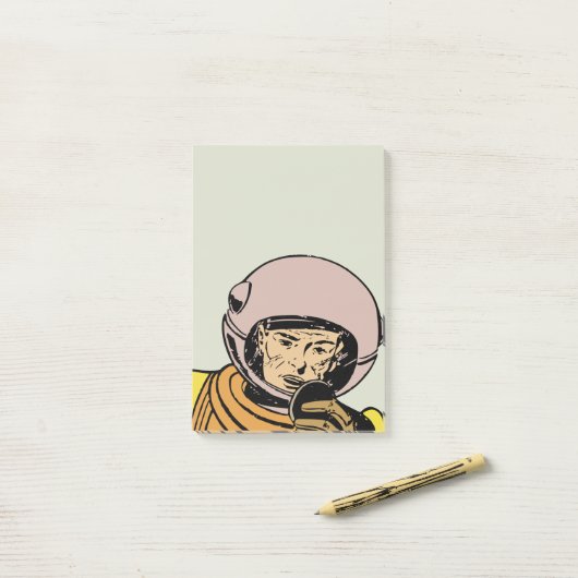  stripesstronaut Hero Post-it® Notes (Op bureau)