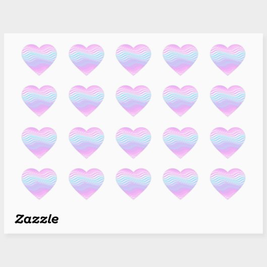 stripewave evolutie : hart sticker (Vel)