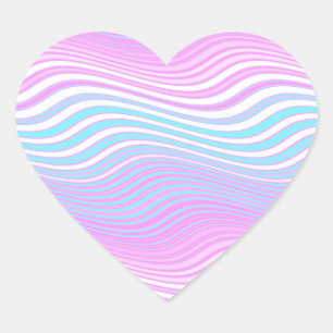 stripewave evolutie : hart sticker