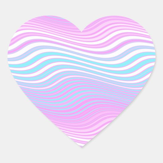 stripewave evolutie : hart sticker (Voorkant)