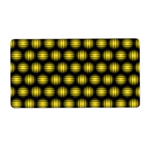 Stripey Ball-patroon Etiket