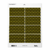 Stripey Ball-patroon Etiket (Full Sheet)