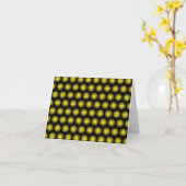 Stripey Ball-patroon Kaart (Gele Bloem)