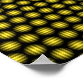Stripey Ball-patroon Poster (Hoek)