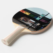 Stripey-brug Tafeltennisbatje (Voorkant Gekanteld)