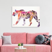 Stripey Canvas Afdruk (Insitu (Woonkamer))