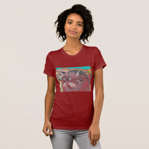 Stripey Cat bij Joshua-boom T-shirt