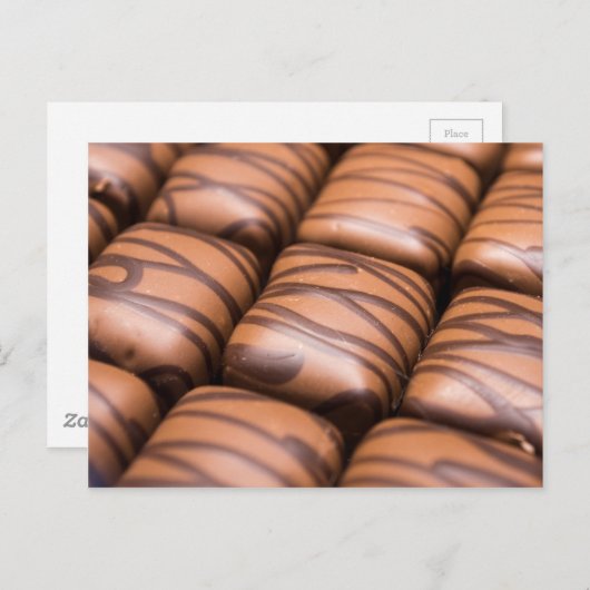Stripey Chocolates Briefkaart (Voorkant / Achterkant)