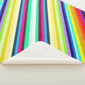 Stripey Fleece Blanket 30 x 40 inch Sherpa Deken (3/4)