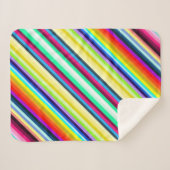 Stripey Fleece Blanket 30 x 40 inch Sherpa Deken (Voorkant (horizontaal))