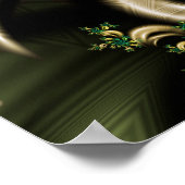 Stripey Fractal Spiral Poster (Hoek)