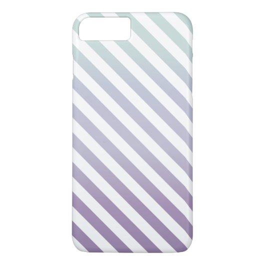Stripey Goodness - Blauwgroen en Paars Case-Mate iPhone Case (Achterkant)