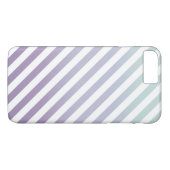 Stripey Goodness - Blauwgroen en Paars Case-Mate iPhone Case (Achterkant (Horizontaal))
