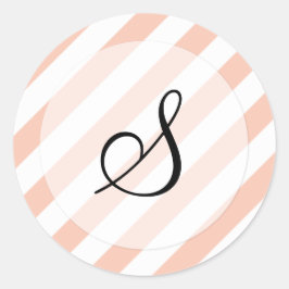 Stripey Goodness (patroon) Ronde Sticker